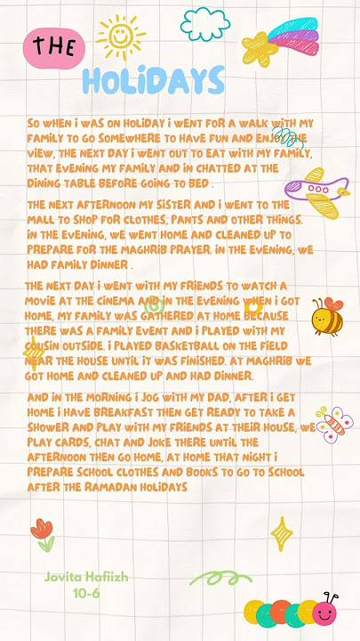 The Holiday. | Jovita Hafiizh X-6