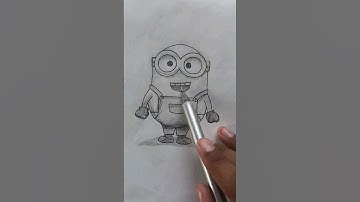 minion bob pencil drawing#drawing#minion bob drawing#art#how#free#pencil drawing#shadingart