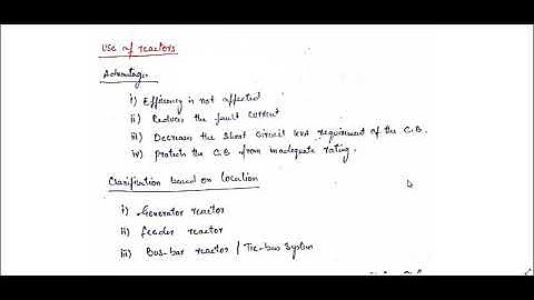 Current limiting reactors