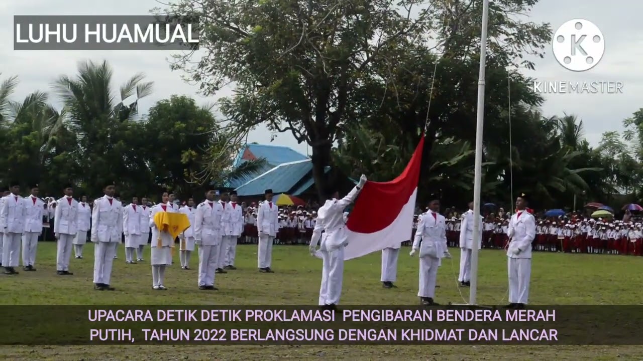 UPACARA HUT RI KE 77 DI LUHU HUAMUAL BERLANGSUNG DENGAN KHIDMAT DAN LANCAR