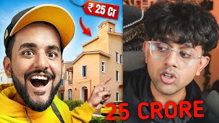 Rachitroo on 25 Crore HOUSE TOUR of FUKRA and TRIGGERED INSAAN