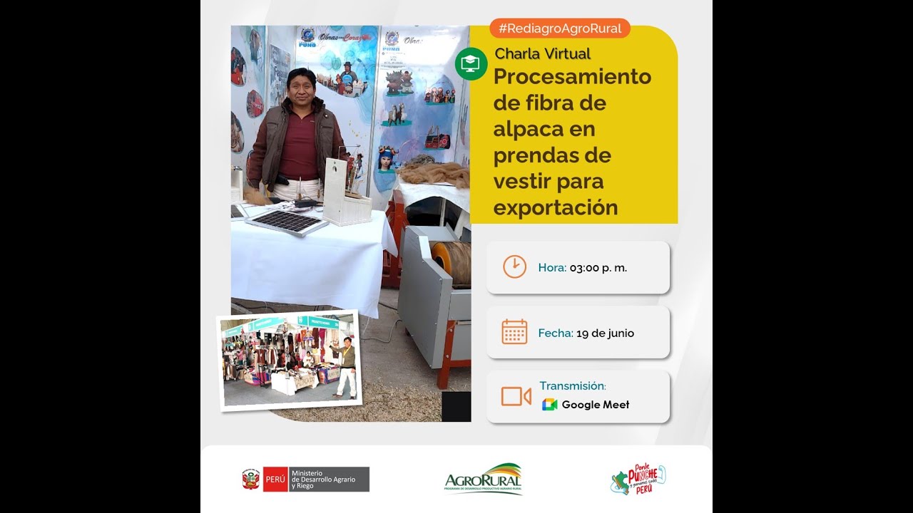 Procesamiento de fibra de alpaca en prendas de vestir para exportación   19.06.2025