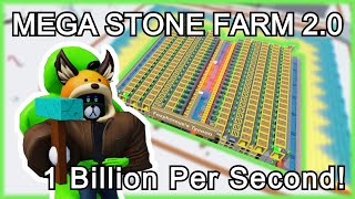 BLOCK TYCOON SPEEDRUN! LIFE 37! Cobble Stone Farm V2.0! 1 Bil per Second! Best Setup!(BLOCK TYCOON) screenshot 5