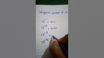 NEGATIVE POWERS OF 10#easymethod #funmathvideos #basicmaths