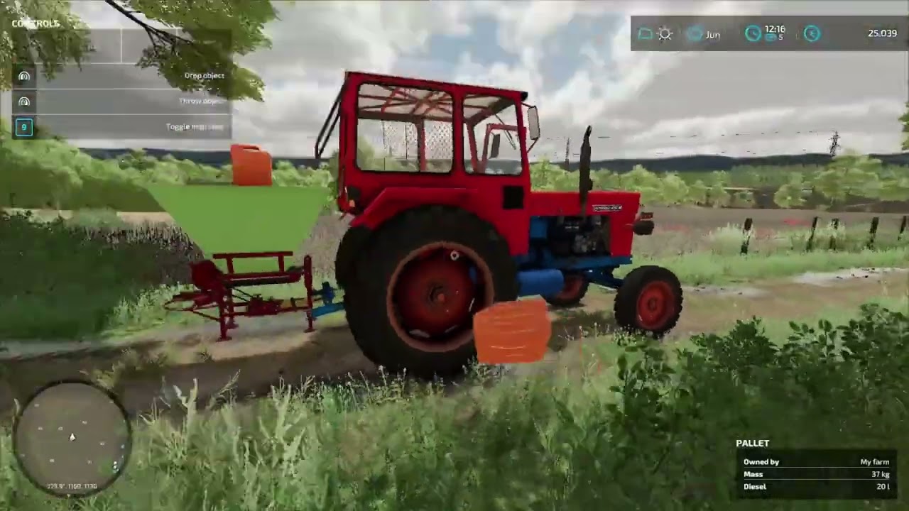 Nea dorel m-a lasat singur sa erbicidez terenul.