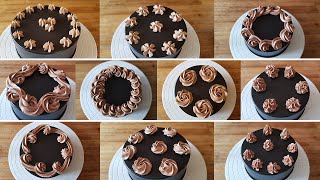 Star Piping Tip 2D Decoration Ideas [ Part 1 : 1~ 10 ]