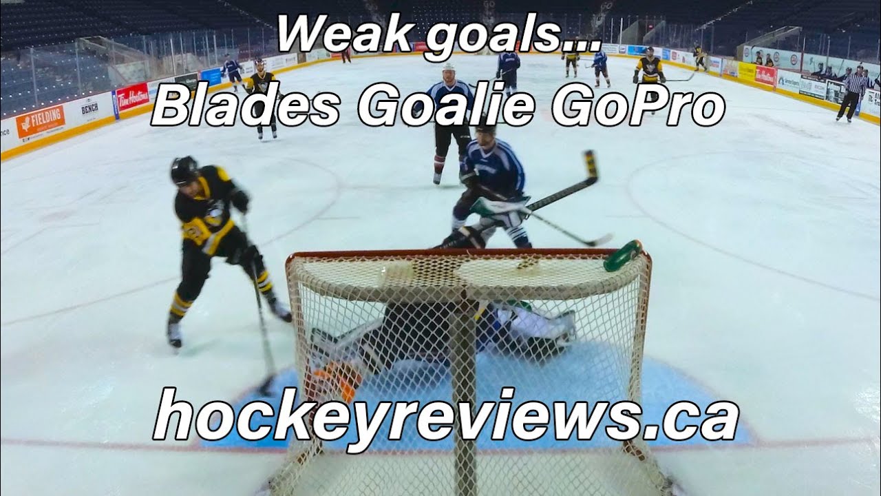 Weak goals... Blades Hockey Goalie GoPro YouTube