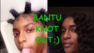 Bantu Knot Out Tutorial | Summer Hair