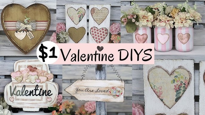 NEW Valentine Decor DIYs + My Valentine's Day Home Decor Tour 2022 -  Whiskey & Whit