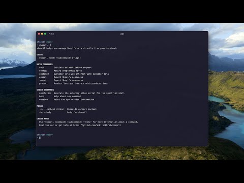 ShopCTL - Dev toolkit for a Shopify store (Product command demo)