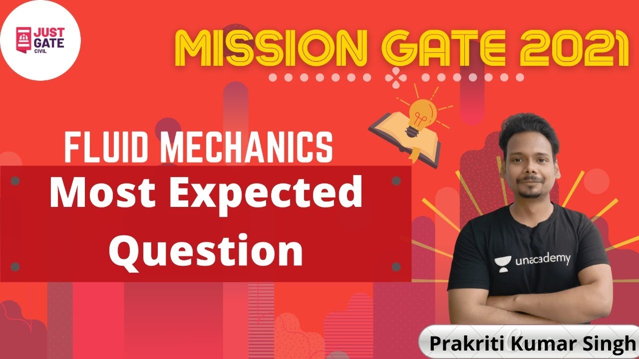 MOST EXPECTED QUESTION | FLUID MECHANICS | MISSION GATE 2021 | Prakriti Kumar