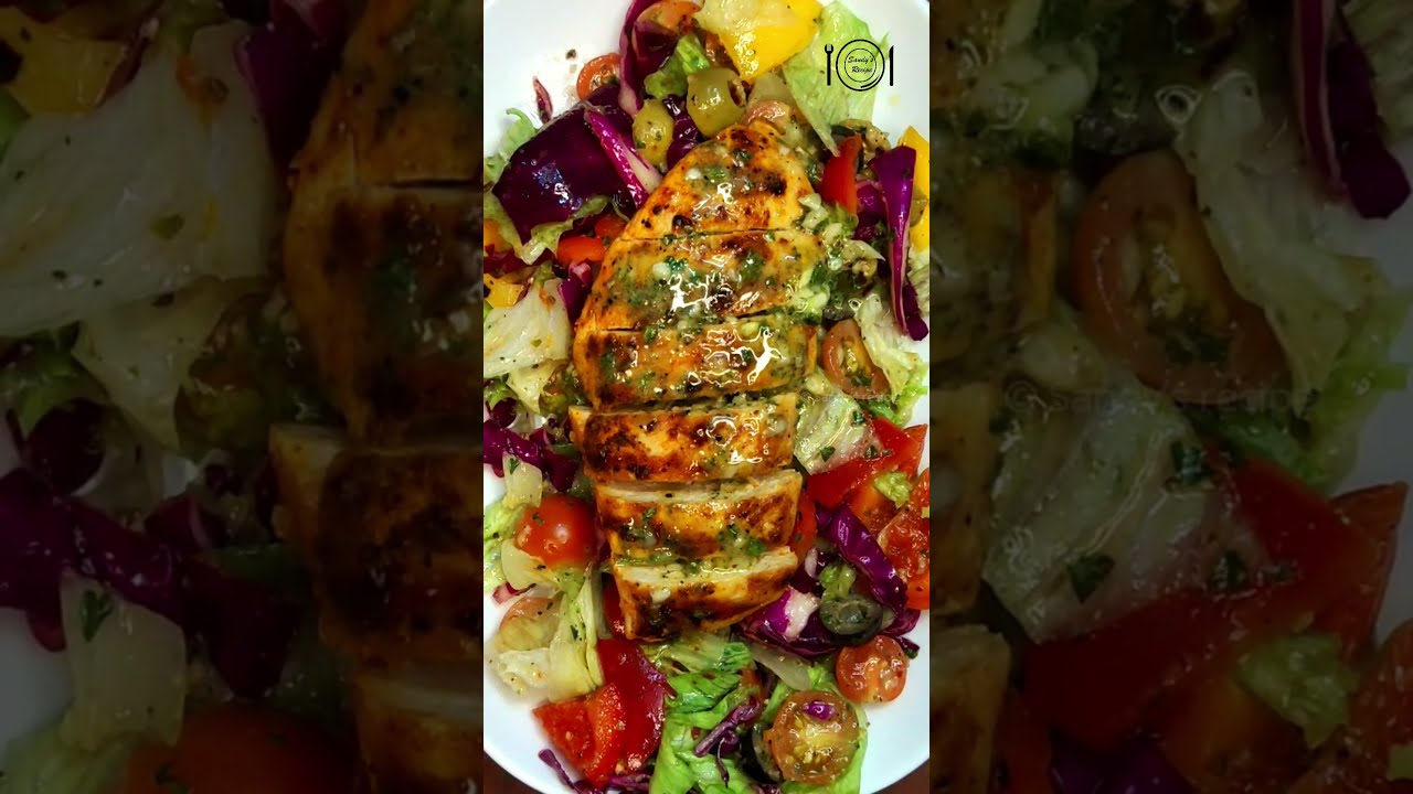 ⁣Grilled chicken salad #shorts #ytshorts #youtubeshorts