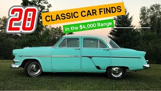 Unbelievable Deals! 20 Classic Cars Under $5,000 on Craigslist, Sold by Owner!