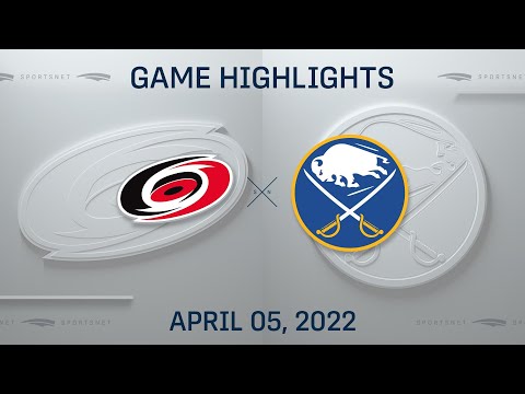 NHL Highlights | Hurricanes vs. Sabres - Apr. 5, 2022