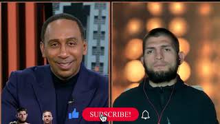 Khabib Owns Stephen A. Smith Live on ESPN - Right Now I Don't Even Want To Talk About This ****