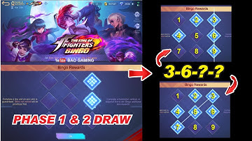 MLBB KOF BINGO PATTERN 3-6- Next Number is 😍 Phase 2 Draw Event 2023