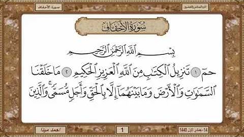 سورة الأحقاف للشيخ حسن صالح