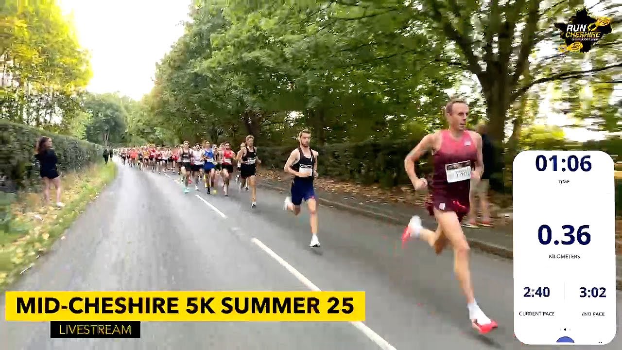 Mid-Cheshire 5k Summer 25 - LIVESTREAM - RECORD BROKEN!!!