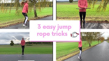 3 Beginner Jump Rope Tricks (cross, side swing, cross-over)