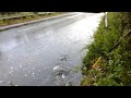 Draining HUGE Dangerous Puddle On Main Road! | EPIC Gurgling Sounds