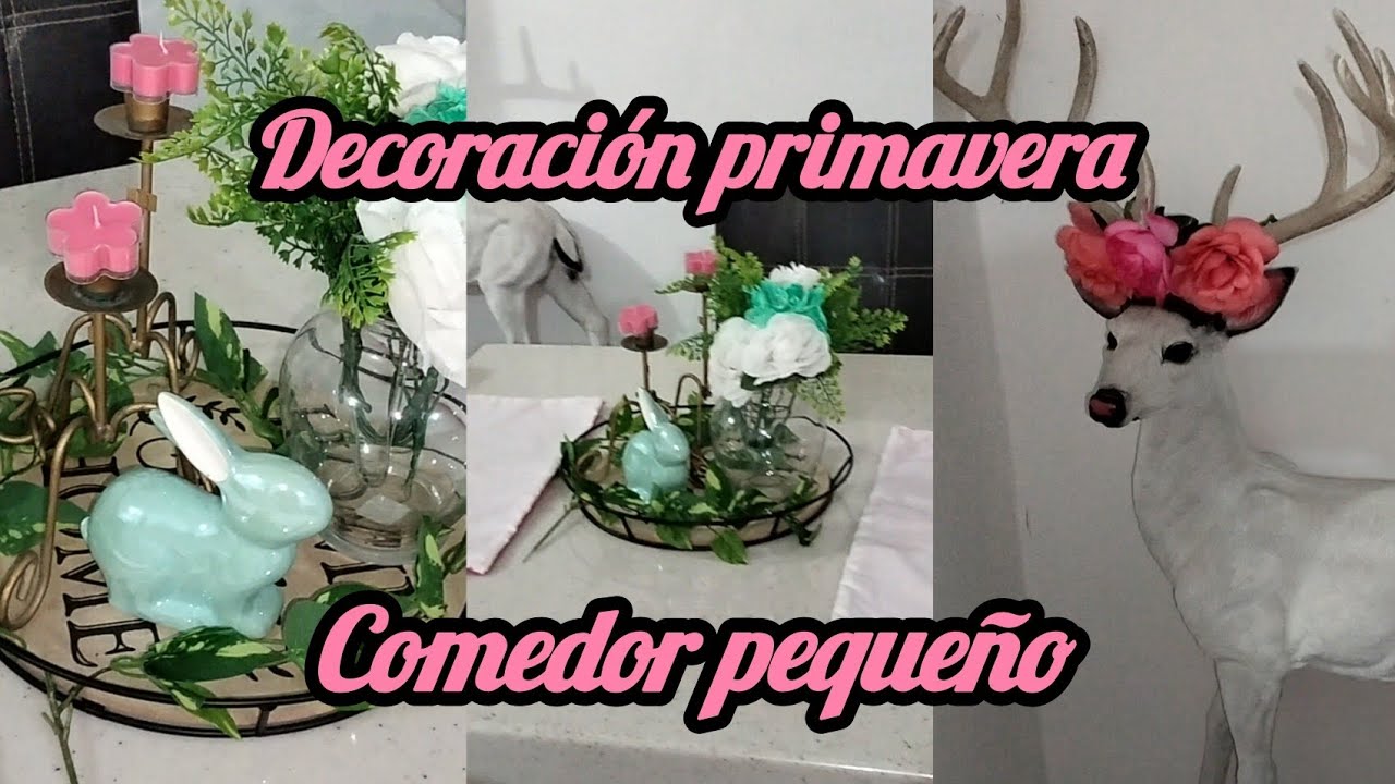 #decoracion #primavera#comedor #pequeño