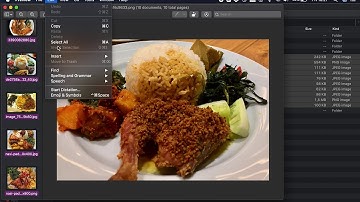How to resize multiple images on a macOS at once using Preview