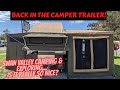 Back camper trailer camping in the swan valley before bad weather hit 