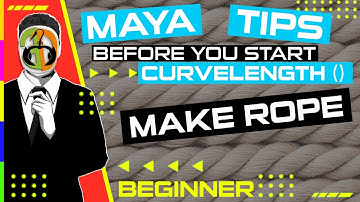 MAYA HOW TO MAKE and CONTROL ROPE,  PIPES