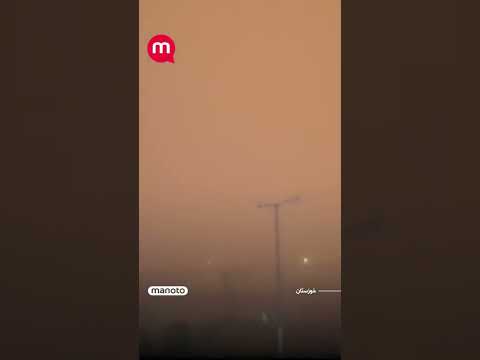 ورود طوفان و قطعی برق گزارشگرمنوتو اهواز   44 7590 899 999