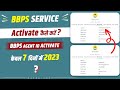 How to activate bbps agent id in 2023  bbps service activate kaise karen  bbps service