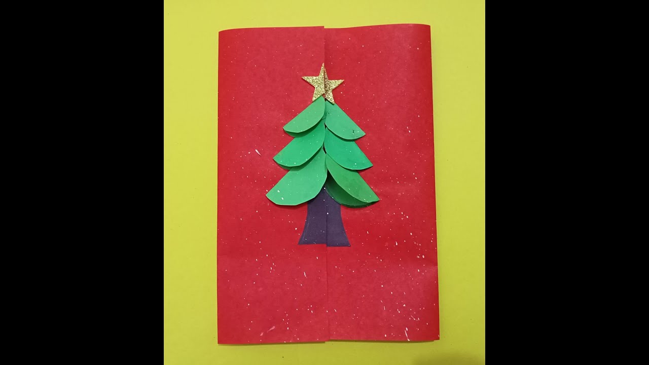 How to make easy christmas card YouTube
