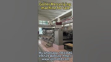 Goller Mercerizing machine for sale #textilemachine #machine #textilefinishing #usedtextilemachinery