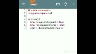 Full Belajar Coding C++ Boolean Bagi Pemula Types#coding #programmer Guide