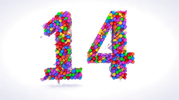 Learn Number 14 on 3d Color Balls | Sparta Melting Point Effects (sponsored by preview2effects)