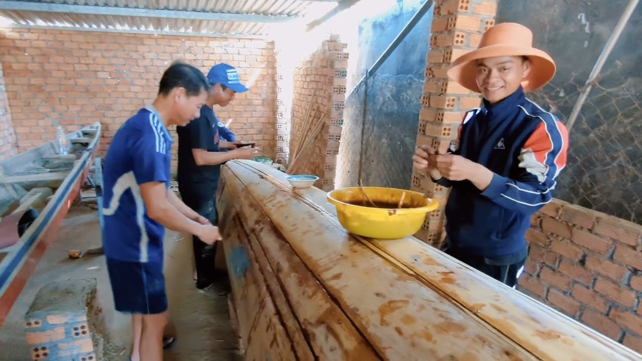 Đóng ghe đua hội tết xuân xã Krông Ana mới năm 2016. Tập 28