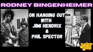 Famed Disk Jockey Rodney Bingenheimer hanging w/ Jimi Hendrix and Phil Spector @ Sunset Sound