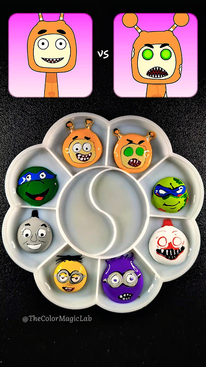 Color Mixing Battle: Normal 😀 vs Horror 😲 #sprunki #slick #oddbods #leonardo #thomastrain #dave