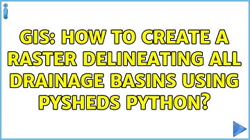 GIS: How to create a raster delineating all drainage basins using pysheds python?