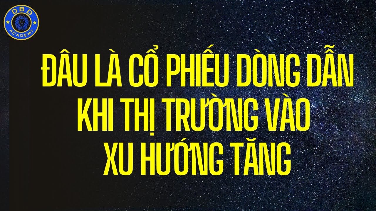 ĐÂU LÀ CỔ PHIẾU DÒNG DẪN KHI THỊ TRƯỜNG CHỨNG KHOÁN VÀO XU HƯỚNG TĂNG - QUANG DŨNG DBD