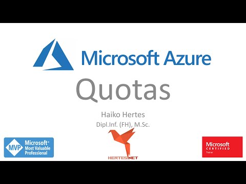 Microsoft Azure ☁️ Azure Quotas erklärt und vorgeführt