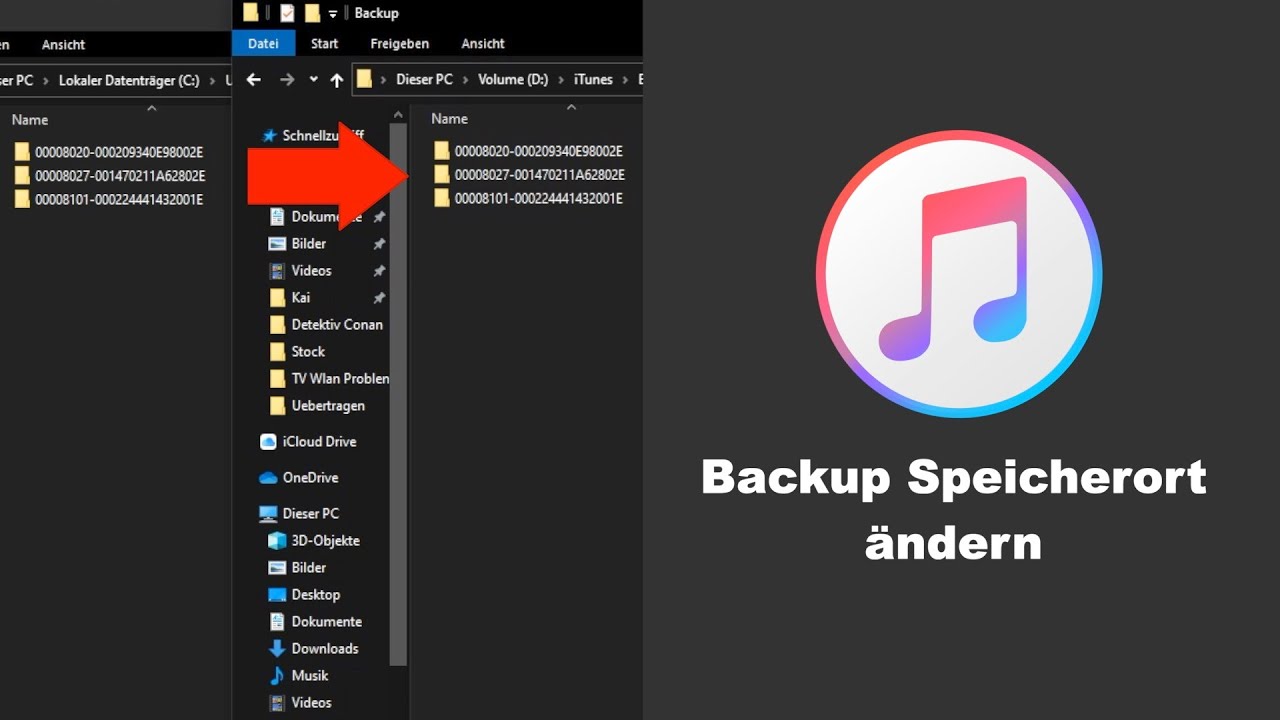 2K] iTunes Backup Speicherort ändern - PC Tutorial [Win10] (Deutsch) -  YouTube