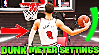 BEST SETTINGS FOR DUNK METER IN NBA 2K23 DRIBBLE & DUNK WITH THESE SETTINGS WORKS CURRENT & NEXT GEN