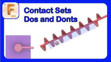 Contact Sets | When To Use Them And When To Avoid Them | #Fusion360