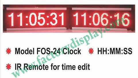 LED CLOCKS -  STAND ALONE, LAN, MASTER SLAVE