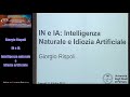 IN e IA: Intelligenza naturale e idiozia artificiale