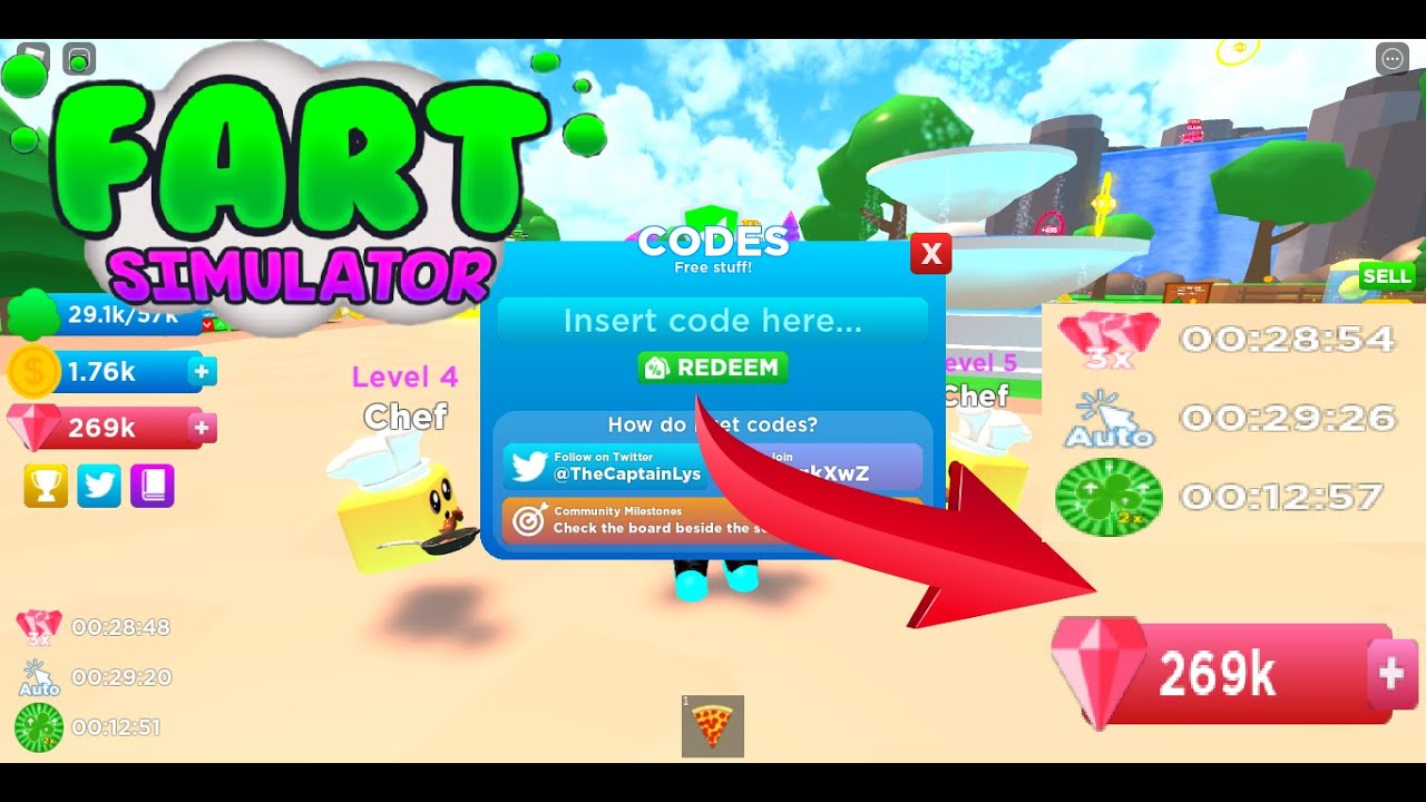 All Working Codes Of Fart Simulator Roblox Oct 2020 YouTube