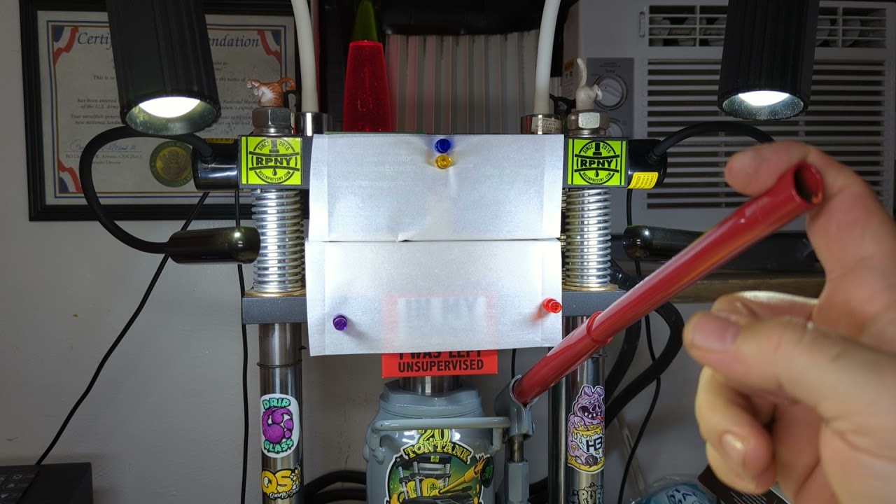 Purple Punch pressed for a patient on my 20ton Tank rosin press. NFSOT