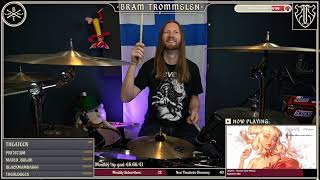 Runner (DEgITx) drum cover played by @BramTrommelen (Vanaheim) from first try on his stream