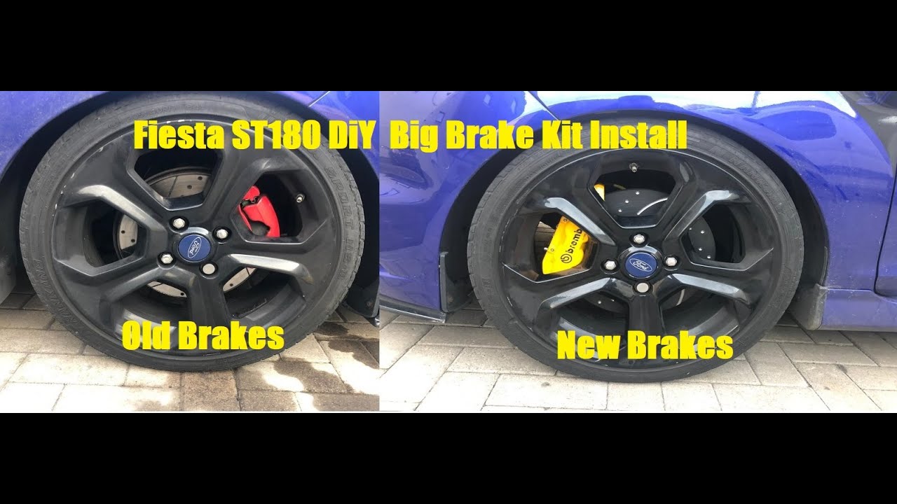 Fiesta ST180 DiY Big Brake Kit install