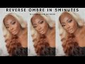 REVERSE OMBRE COLOR IN 5MINUTES! | WATERCOLOR METHOD FT SUNBER HAIR | BEAUTYBYBEMI